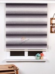 Kırışık Zemin Gri Beyaz Renk Geçişli Zebra Perde