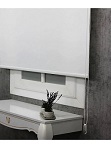 Ithal Kalın Beyaz Zebra Stor Güneşlik Perde Etek Düz Alüminyum Kasa Metal Ayak