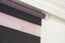 MOR PLİSELİ ZEBRA PERDE