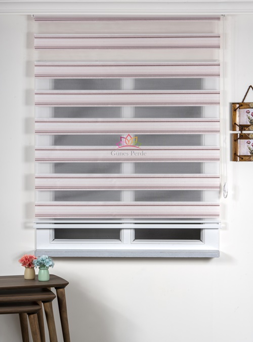 DAR PLİSE SİMLİ RENKLİ ZEBRA PERDE