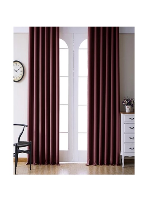 Güneş Perde Blackout Karartma Bordo Fon Perde